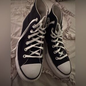 Size 6 Women Converse high top platforms